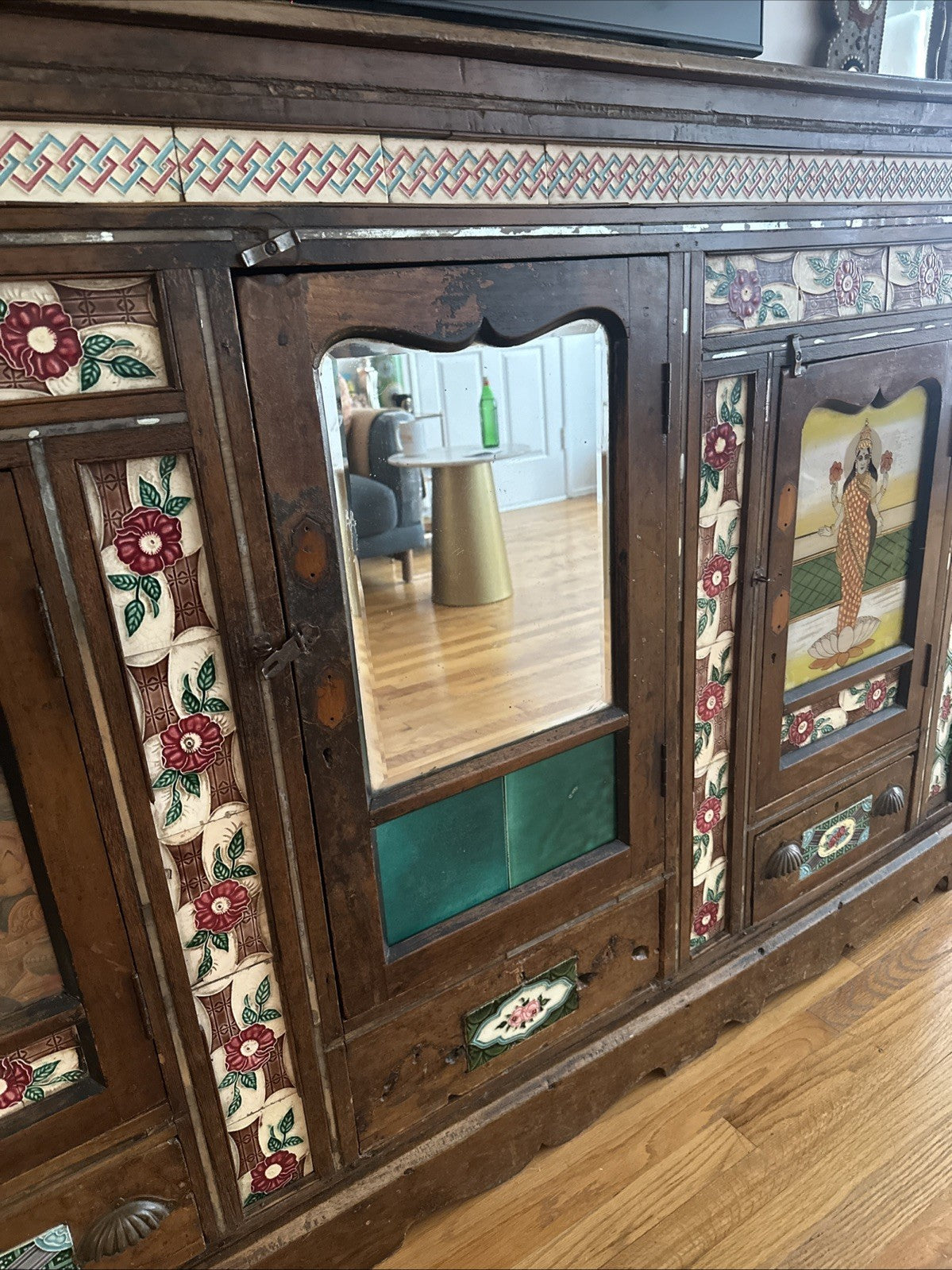 Colonial East Indian Moroccan Cabinet 1940s