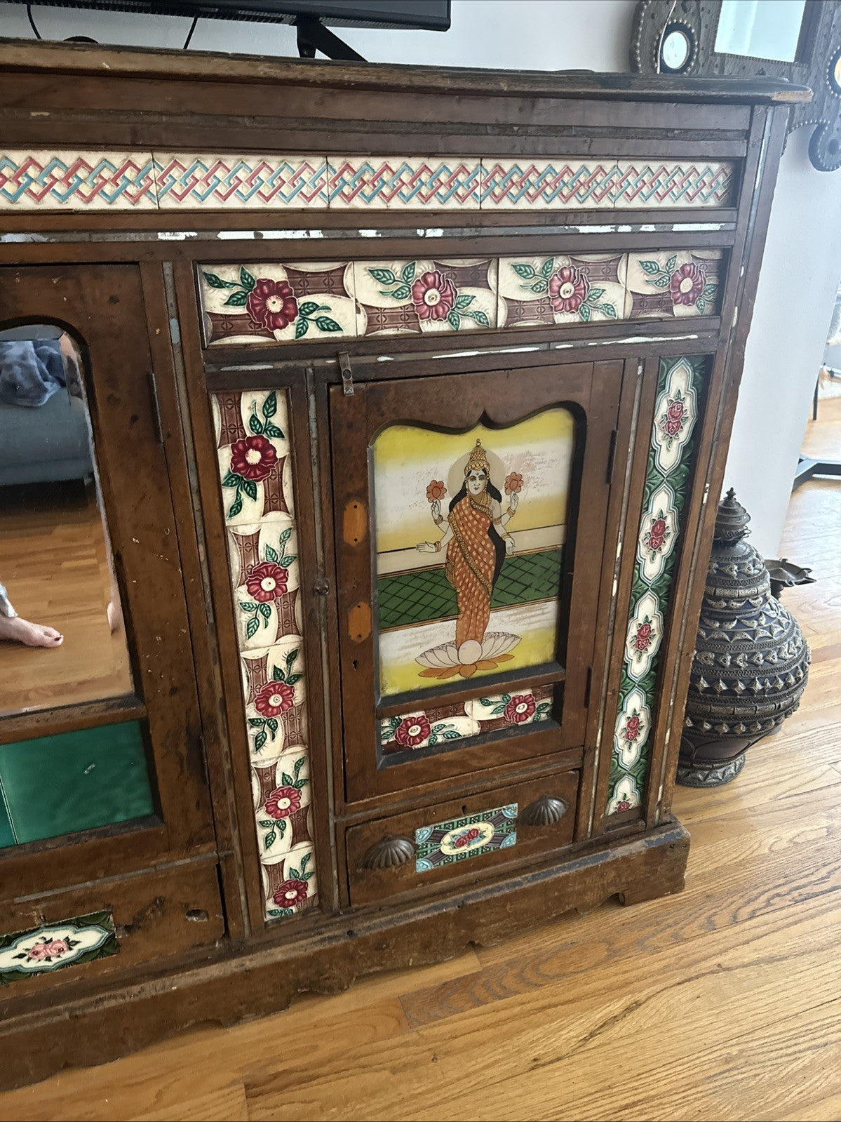 Colonial East Indian Moroccan Cabinet 1940s